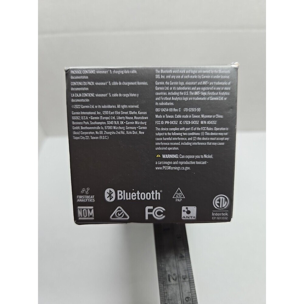Garmin Vivosmart 5 Fitness Activity Tracker Black S M Heart Rate Sleep Oled Box - Picture 3 of 14